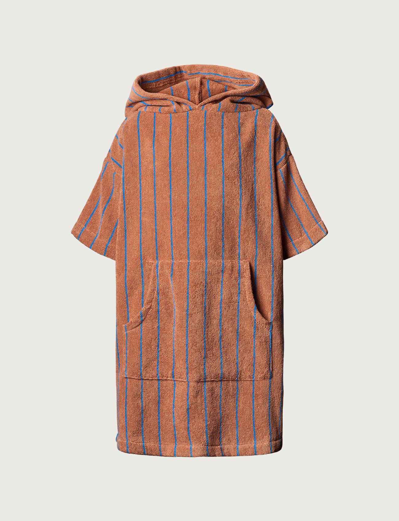 Naram Kids Poncho, camel & ultramarine