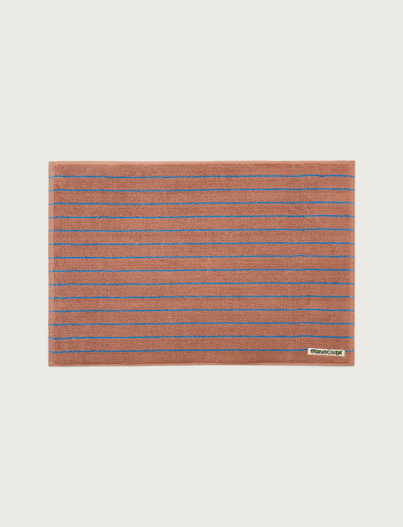 Naram Bath Mat, camel & ultramarine
