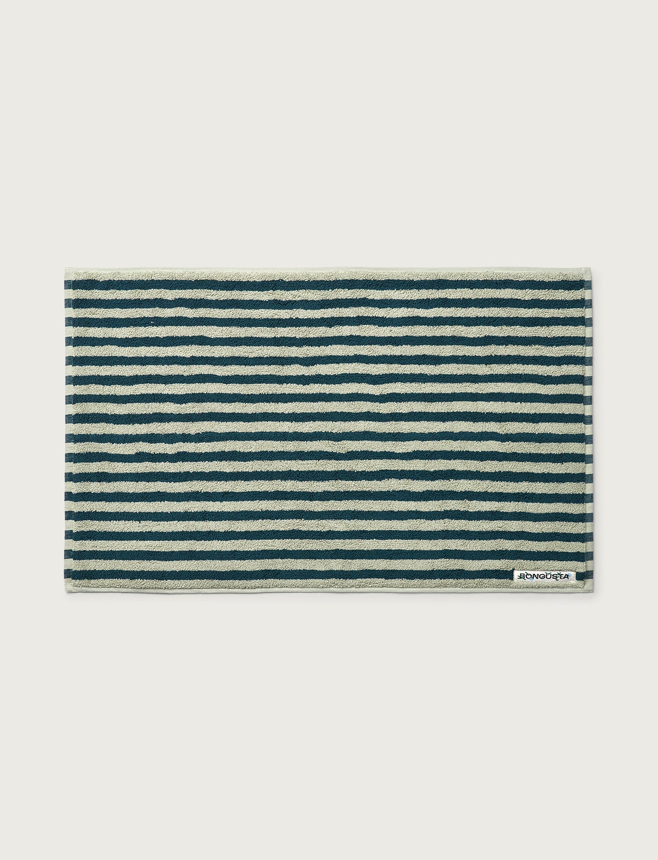 Naram Bath Mat, sea foam & deep teal