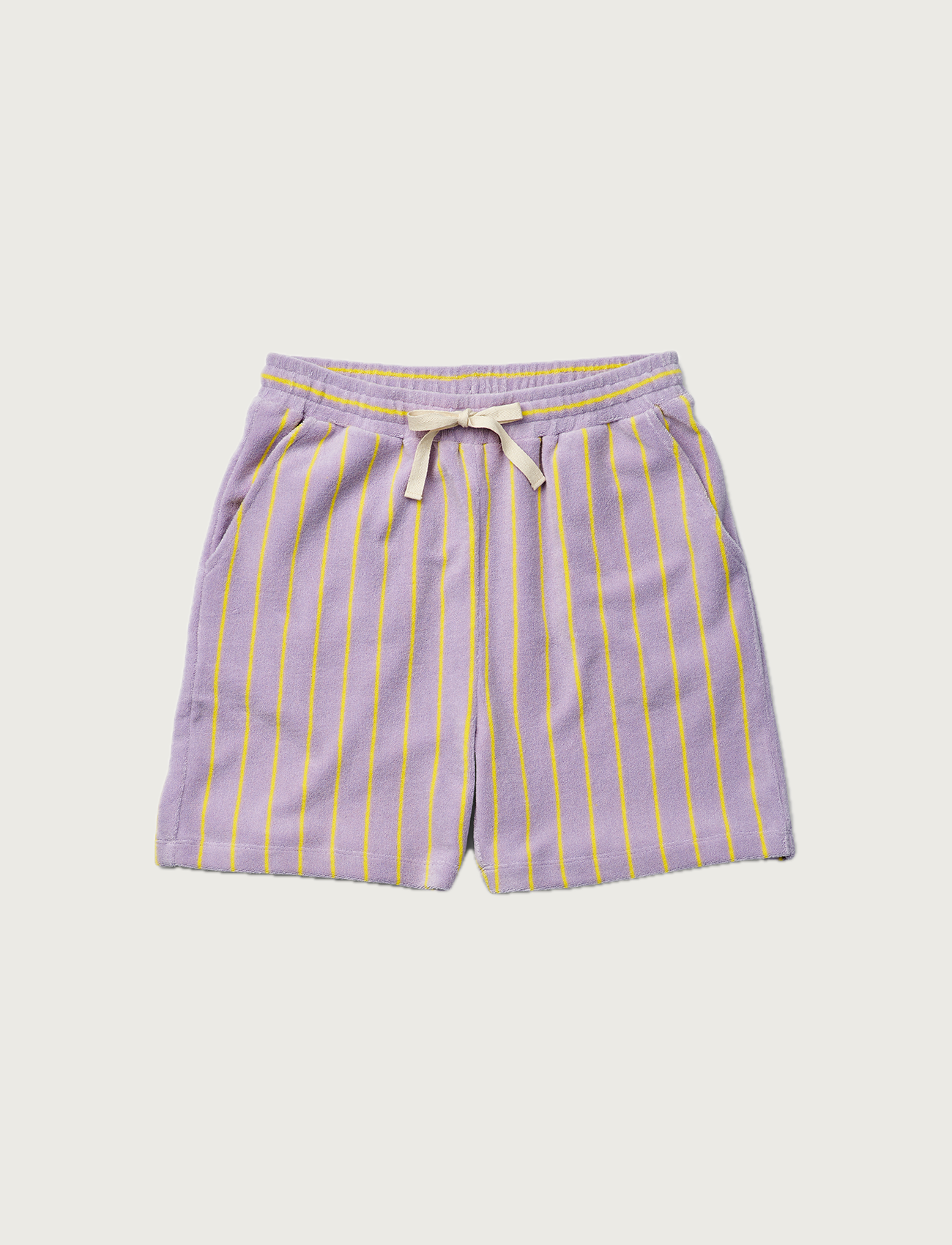 Naram Shorts, lilac & neon yellow