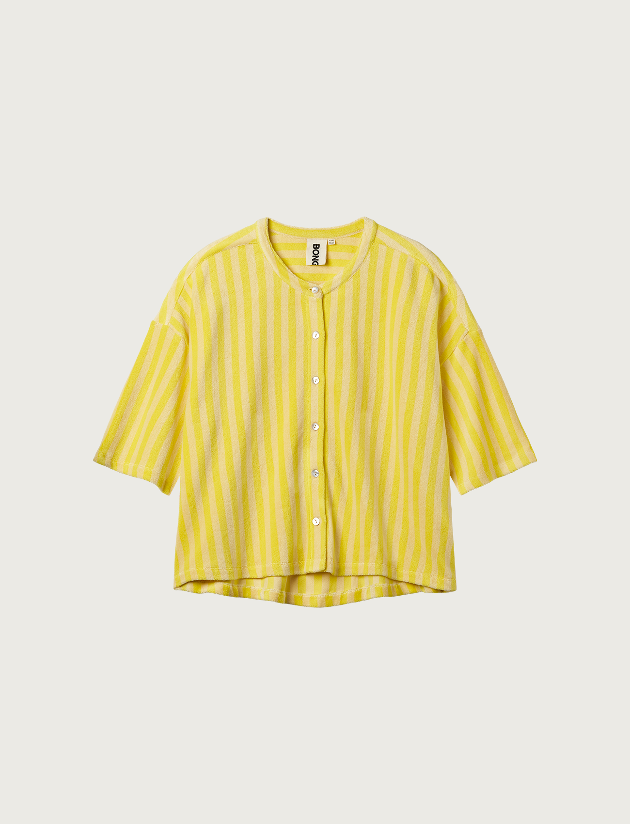 Naram Oversized Shirt, pristine & neon yellow