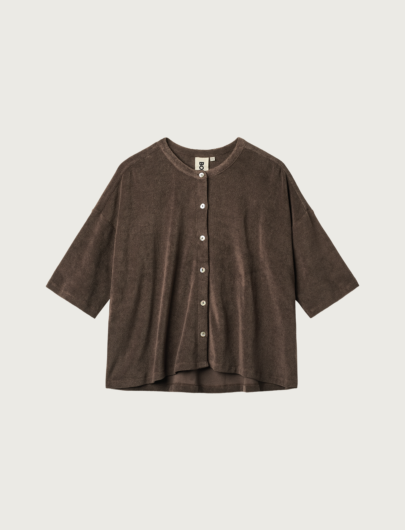Naram Oversized Shirt, coffee