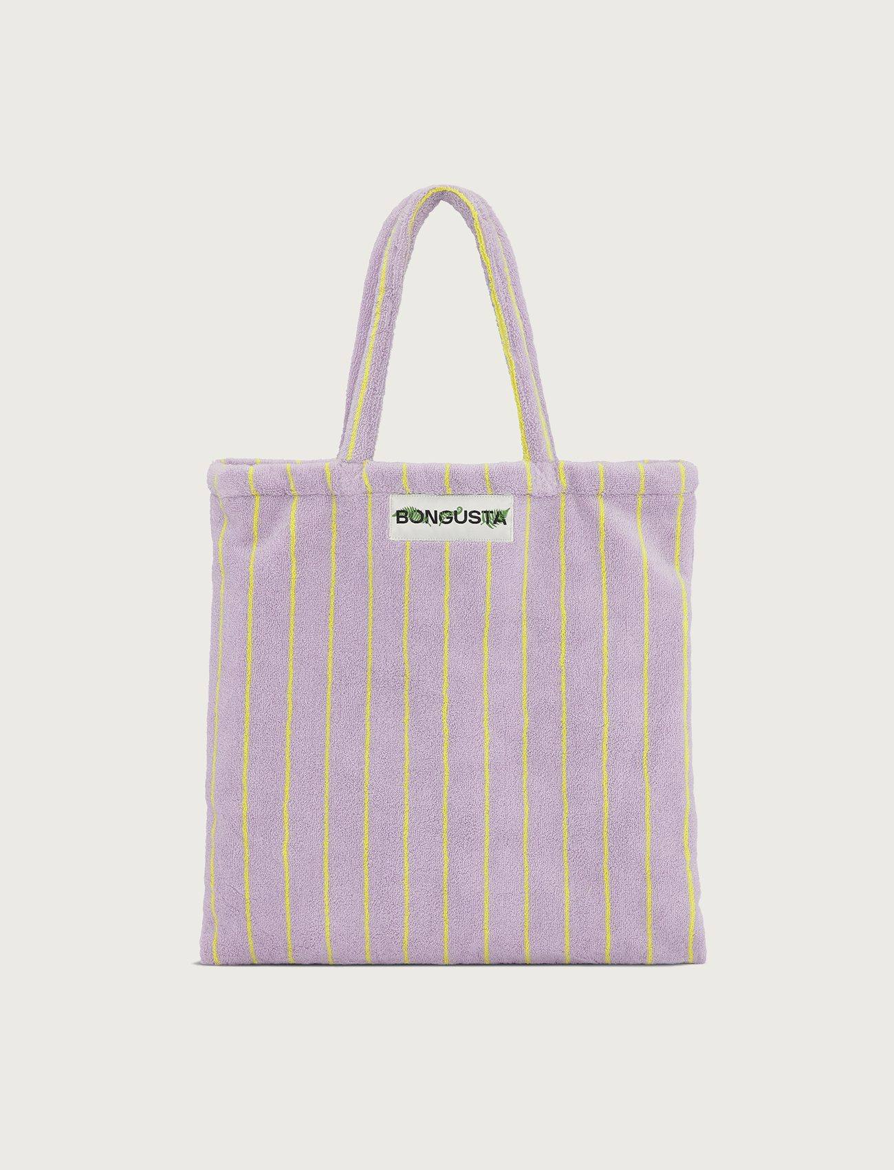 Naram Totebag, lilac & neon yellow
