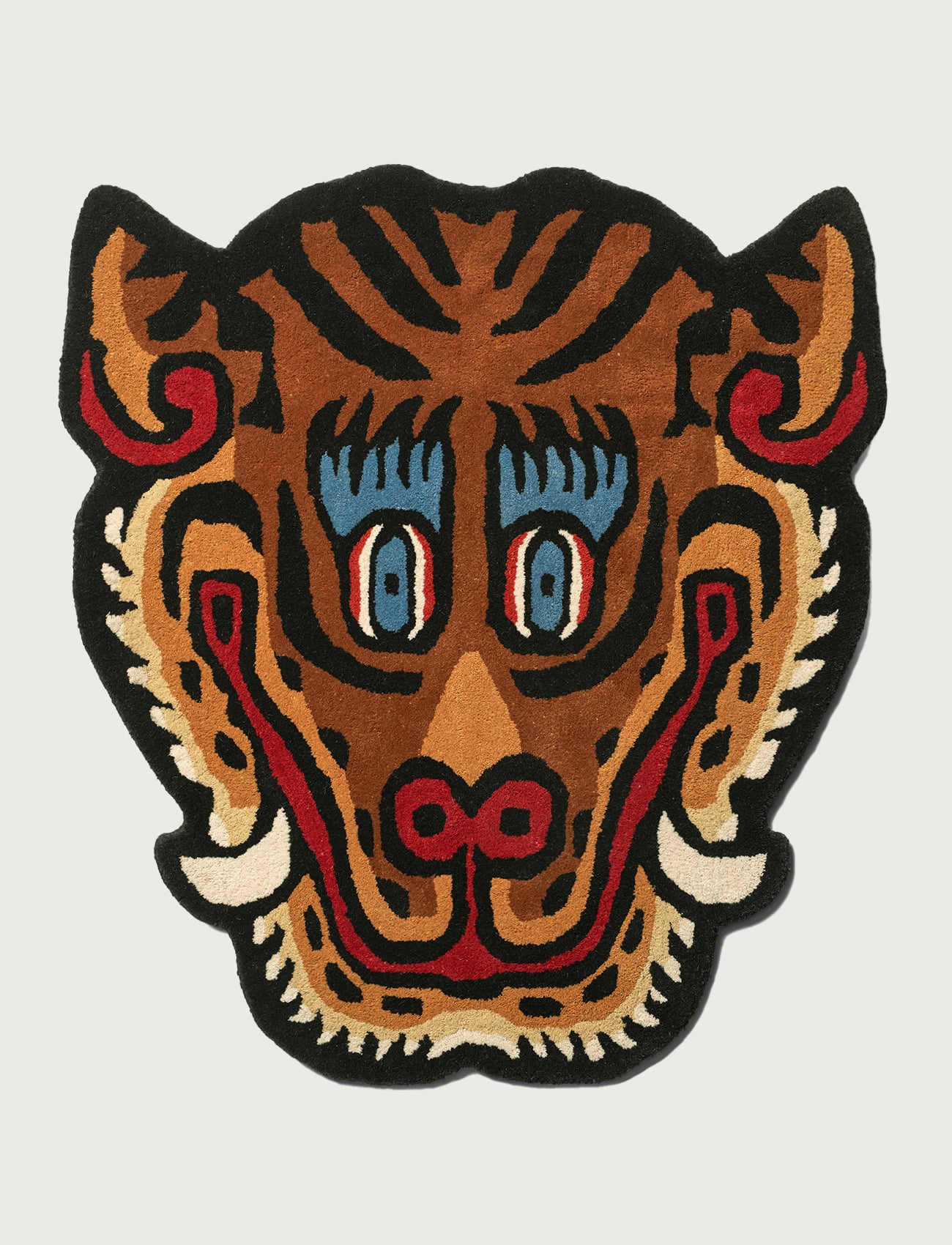 Tiger Face Rug Large