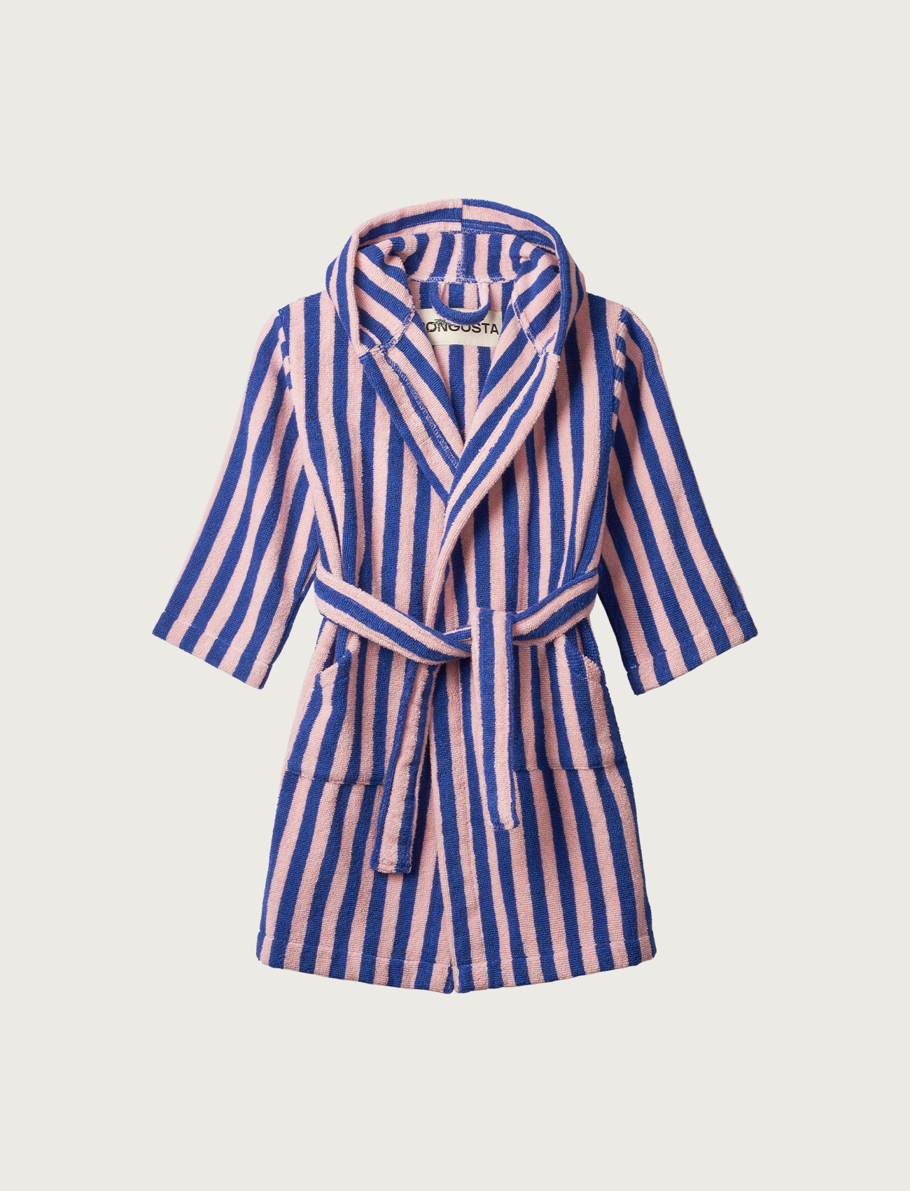 Naram Kids Bathrobe, dazzling blue & rose