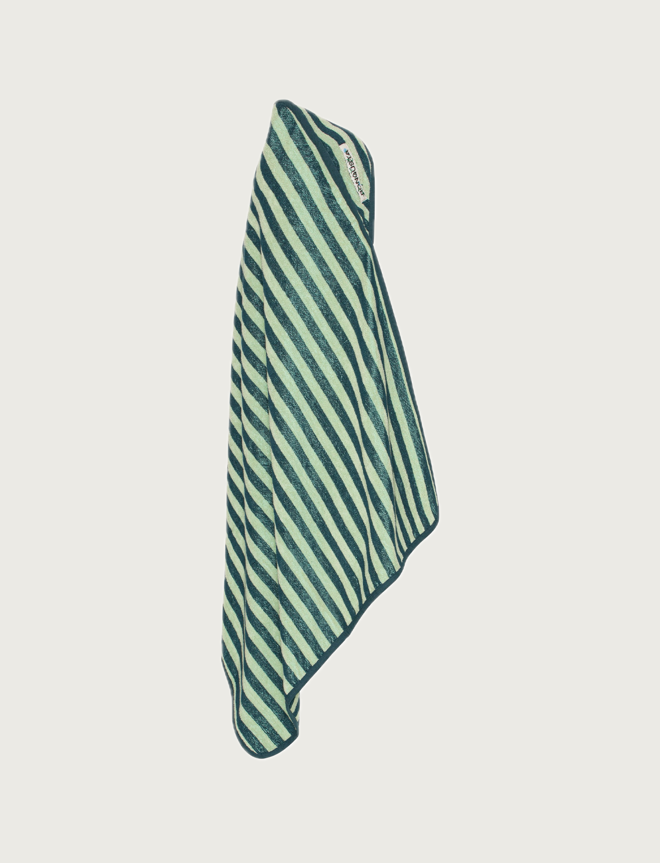 Naram Baby Towel, sea foam & deep teal