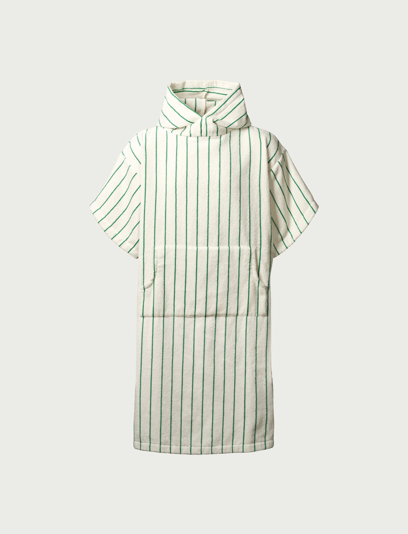 Naram Poncho, pure white & grass