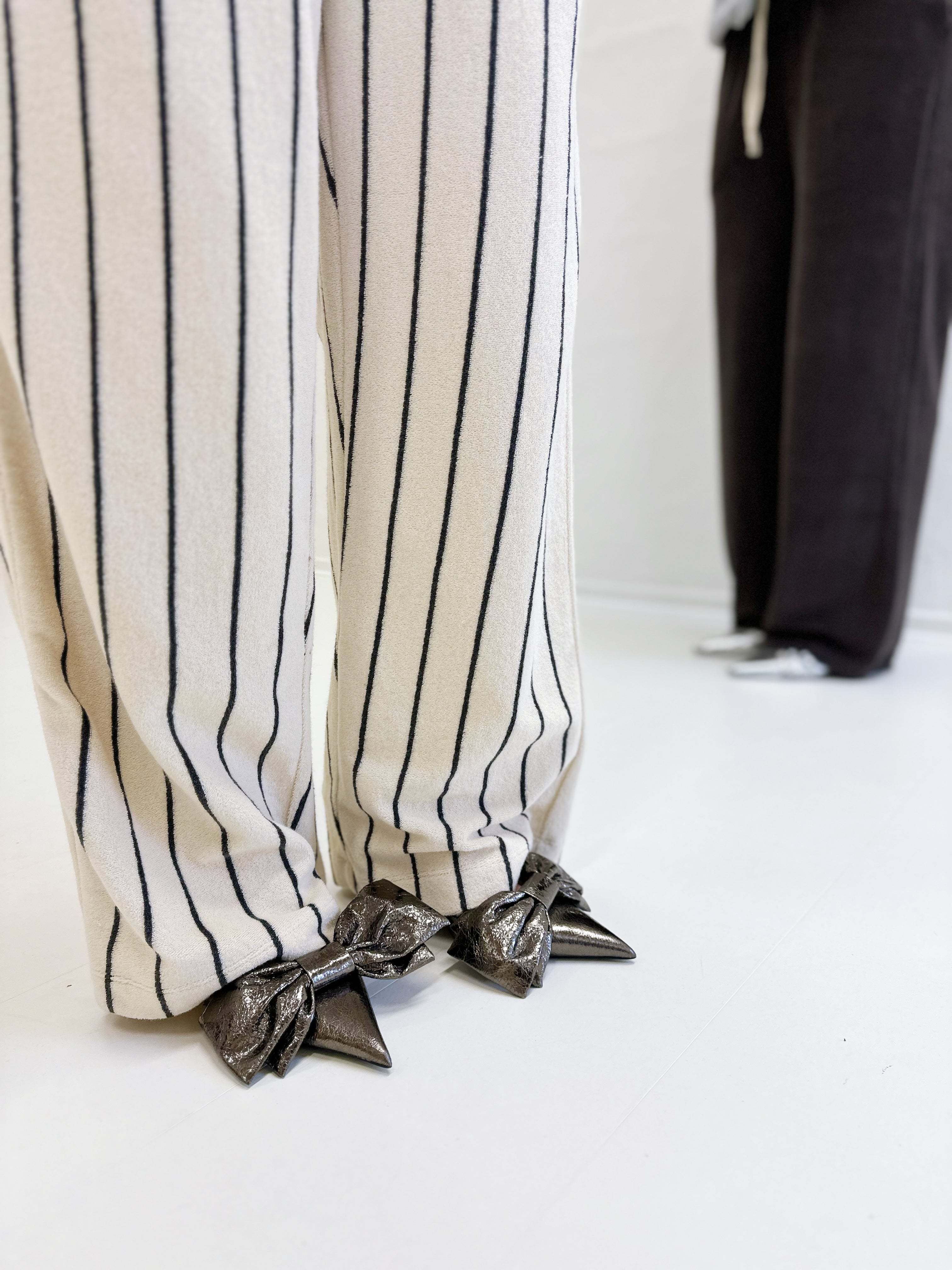 Naram Pants, creme & ink